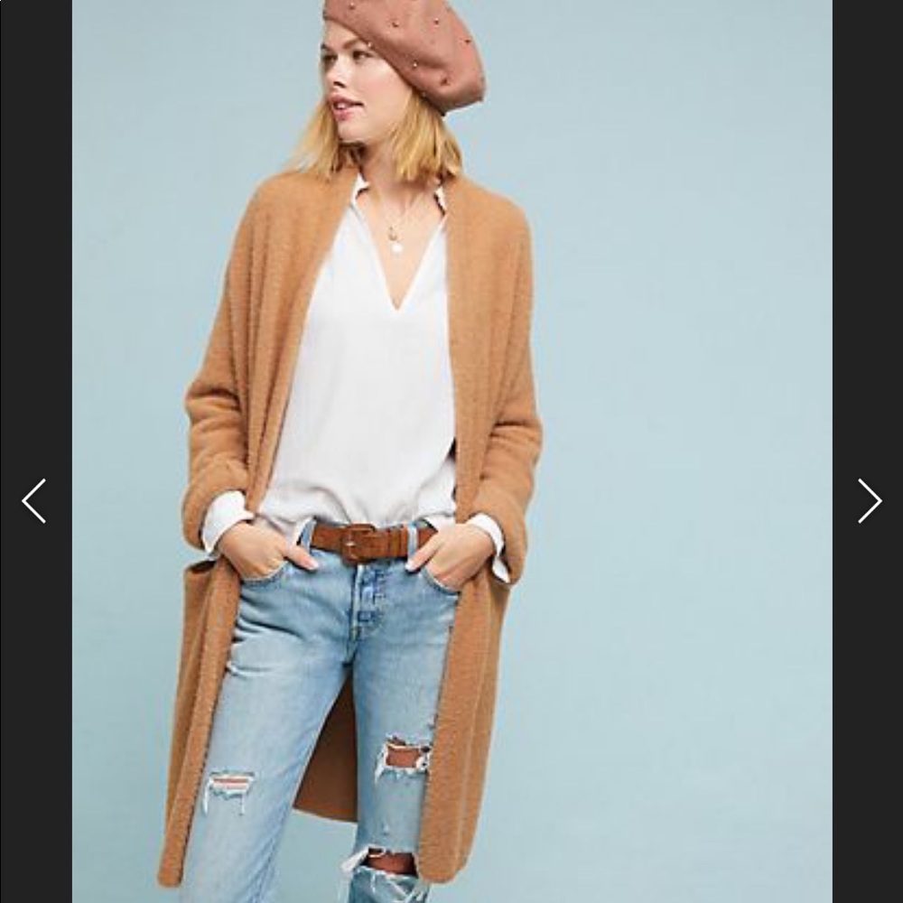 NWOT Anthropologie Thornton Longline Cardigan
